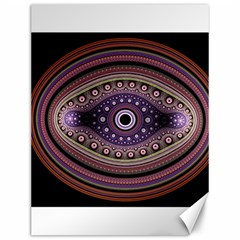 Fractal Pink Eye Fantasy Pattern Canvas 12  X 16  by Wegoenart