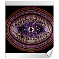 Fractal Pink Eye Fantasy Pattern Canvas 20  X 24  by Wegoenart