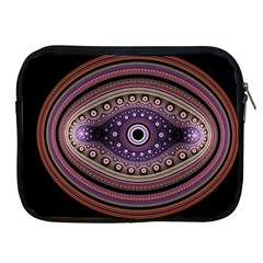 Fractal Pink Eye Fantasy Pattern Apple Ipad 2/3/4 Zipper Cases by Wegoenart