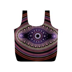 Fractal Pink Eye Fantasy Pattern Full Print Recycle Bag (s) by Wegoenart