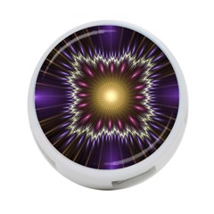 Fractal Rays Geometry Space Glow 4-port Usb Hub (one Side) by Wegoenart