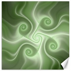 Fractal Green White St Patricks Day Canvas 12  X 12  by Wegoenart