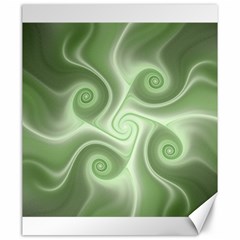 Fractal Green White St Patricks Day Canvas 20  X 24  by Wegoenart