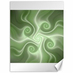 Fractal Green White St Patricks Day Canvas 36  X 48  by Wegoenart