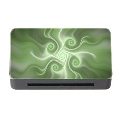 Fractal Green White St Patricks Day Memory Card Reader With Cf by Wegoenart