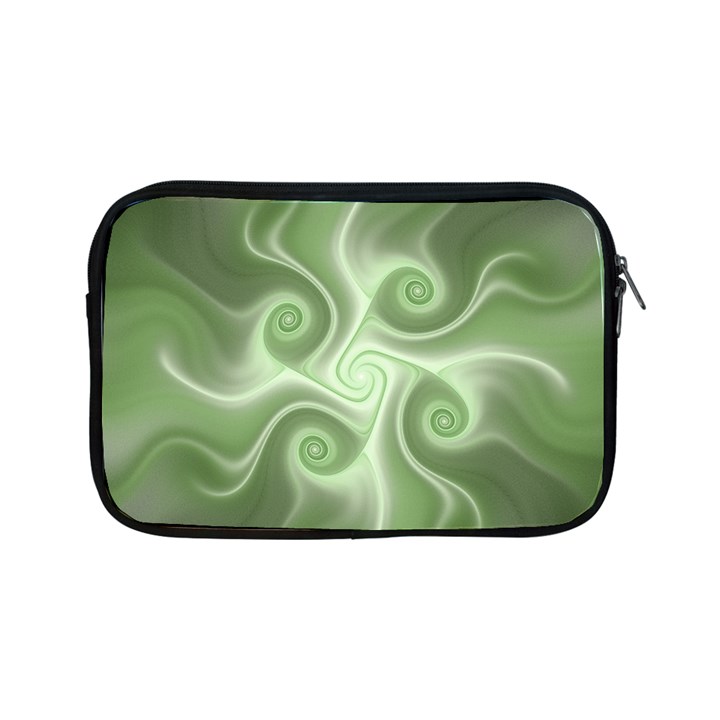 Fractal Green White St Patricks Day Apple iPad Mini Zipper Cases