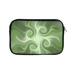 Fractal Green White St Patricks Day Apple Macbook Pro 13  Zipper Case by Wegoenart