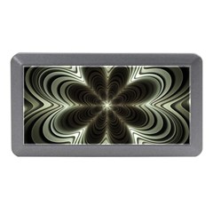 Fractal Silver Waves Texture Memory Card Reader (mini) by Wegoenart