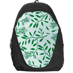 Leaves Foliage Green Wallpaper Backpack Bag