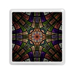 Fractal Detail Elements Pattern Memory Card Reader (square)