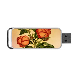 Vintage Flowers Floral Vintage Portable Usb Flash (two Sides) by Wegoenart