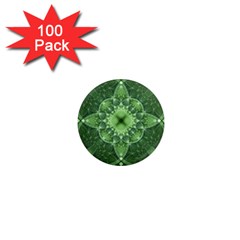 Fractal Green St Patrick S Day 1  Mini Magnets (100 Pack)  by Wegoenart