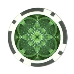 Fractal Green St Patrick S Day Poker Chip Card Guard