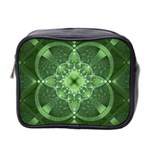 Fractal Green St Patrick S Day Mini Toiletries Bag (Two Sides) Front