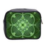 Fractal Green St Patrick S Day Mini Toiletries Bag (Two Sides) Back