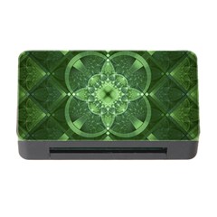 Fractal Green St Patrick S Day Memory Card Reader With Cf by Wegoenart