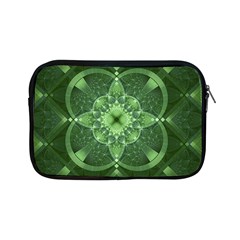 Fractal Green St Patrick S Day Apple Ipad Mini Zipper Cases by Wegoenart