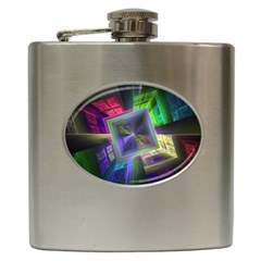 Perspective Technology Fractal Hip Flask (6 Oz)