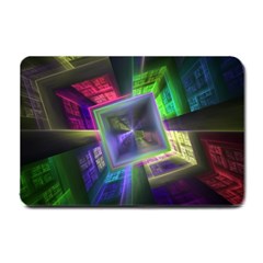 Perspective Technology Fractal Small Doormat  by Wegoenart