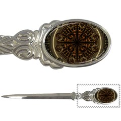 Fractal Circle Globes Geometric Letter Opener by Wegoenart