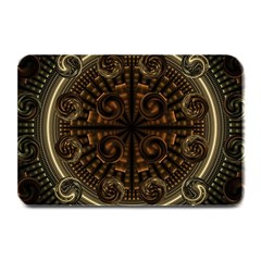 Fractal Circle Globes Geometric Plate Mats by Wegoenart