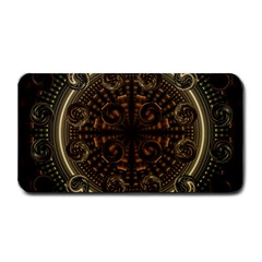 Fractal Circle Globes Geometric Medium Bar Mats by Wegoenart