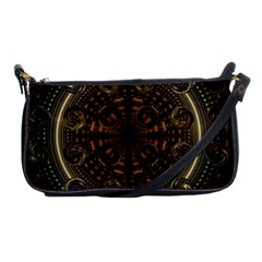 Fractal Circle Globes Geometric Shoulder Clutch Bag by Wegoenart