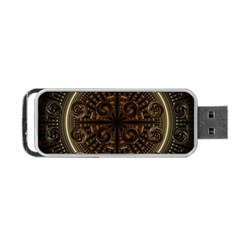 Fractal Circle Globes Geometric Portable Usb Flash (one Side) by Wegoenart