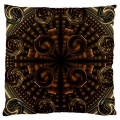 Fractal Circle Globes Geometric Standard Flano Cushion Case (two Sides) by Wegoenart