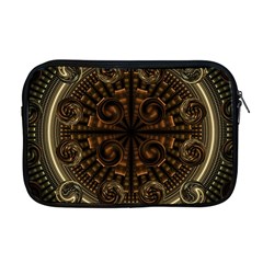 Fractal Circle Globes Geometric Apple Macbook Pro 17  Zipper Case by Wegoenart