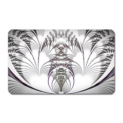 Fractal Delicate Intricate Magnet (rectangular) by Wegoenart