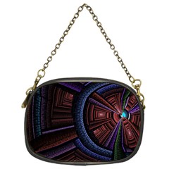 Fractal Circle Pattern Curve Chain Purse (two Sides) by Wegoenart