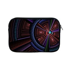 Fractal Circle Pattern Curve Apple Ipad Mini Zipper Cases by Wegoenart