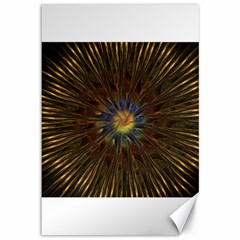 Fractal Golden Spiral Geometry Canvas 12  X 18  by Wegoenart