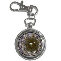 Fractal Waves Whirls Modern Key Chain Watches by Wegoenart