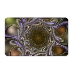 Fractal Waves Whirls Modern Magnet (rectangular) by Wegoenart