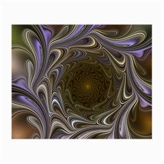 Fractal Waves Whirls Modern Small Glasses Cloth by Wegoenart