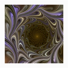 Fractal Waves Whirls Modern Medium Glasses Cloth (2-side) by Wegoenart