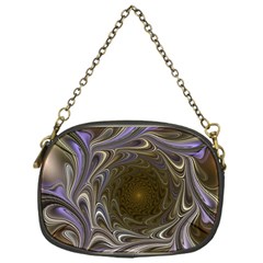 Fractal Waves Whirls Modern Chain Purse (one Side) by Wegoenart