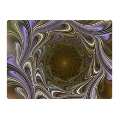 Fractal Waves Whirls Modern Double Sided Flano Blanket (mini)  by Wegoenart