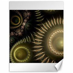 Fractal Steampunk Gears Fantasy Canvas 12  X 16  by Wegoenart