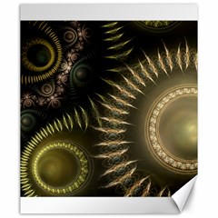 Fractal Steampunk Gears Fantasy Canvas 20  X 24  by Wegoenart