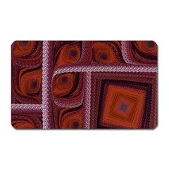 Petals Pattern Design Texture Magnet (rectangular) by Wegoenart