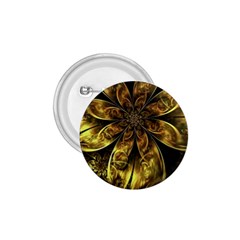 Fractal Floral Gold Golden 1.75  Buttons