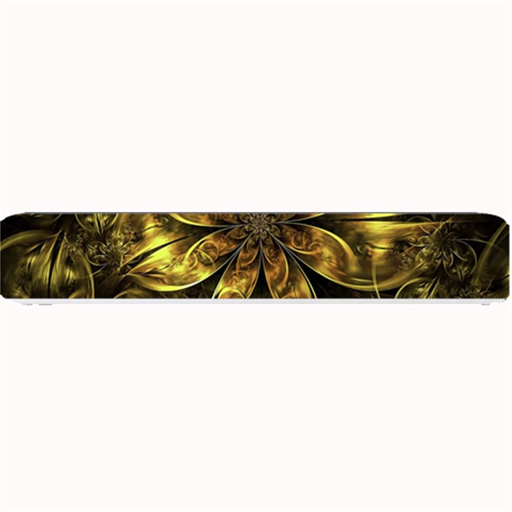 Fractal Floral Gold Golden Small Bar Mats