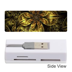 Fractal Floral Gold Golden Memory Card Reader (Stick)