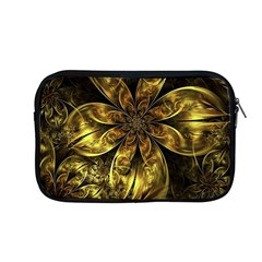 Fractal Floral Gold Golden Apple MacBook Pro 13  Zipper Case