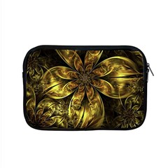 Fractal Floral Gold Golden Apple MacBook Pro 15  Zipper Case