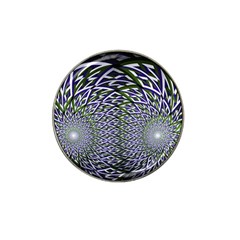 Fractal Mirror Flowers Hat Clip Ball Marker (4 Pack) by Wegoenart