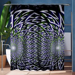 Fractal Mirror Flowers Shower Curtain 60  X 72  (medium)  by Wegoenart